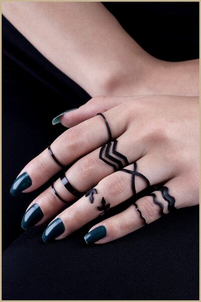 Ervalina Set of 9 Rings