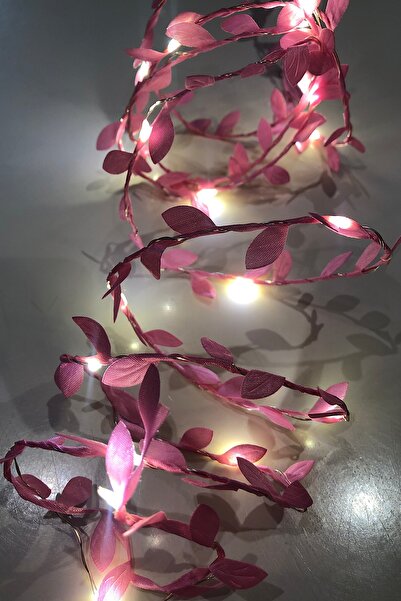 MAGICLEDCORNER Pembe Yaprak Led Işık Zinciri