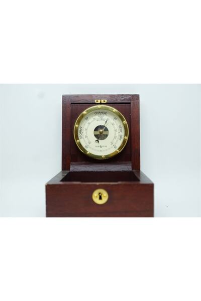 AUTONAUTİCAL Ahşap Barometre