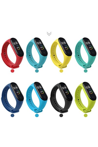 gaman Xiaomi Mi Band 3 4 Uyumlu Silikon Kordon 8 Adet