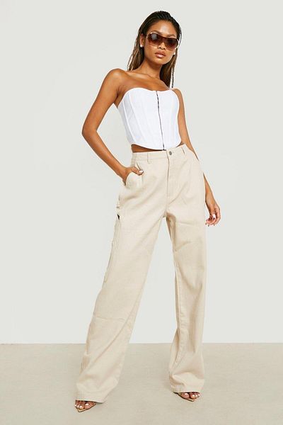 BOOHOO Women's Stone Jeans