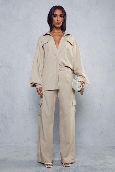 MISS PAP Women's Light Gray Pants