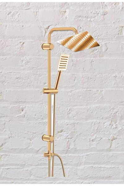 Boheme Dushlüx Altın Paslanmaz Tepe Duş Seti (Yüksek kalite)