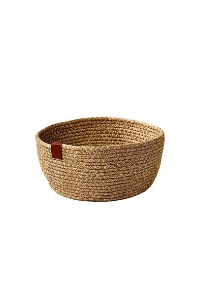 Edora Home Silver Oval Cornered Bread Basket Stylish, Bread Bowl Wicker Knitted Macrame, Dower - Multi-Purpose Metal Stainless