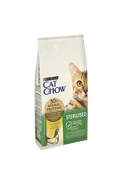 Purina CAT CHOW STERİLİSED TAVUKLU 15 KG YETİŞKİN KEDİ MAMASI-Son Kullanma Ta...