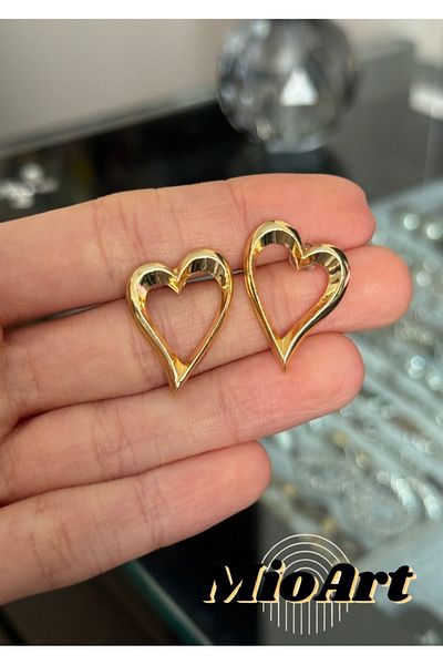 MioArt Women's Elegant Heart Earrings