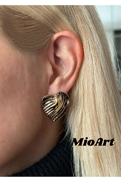 MioArt Women's Elegant Heart Earrings
