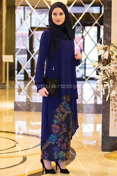 Rabia Şamlı Gülru Tapestry Φούστα Saks