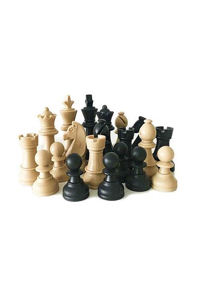 Adil Baba Plastic Chess Pieces Large Size