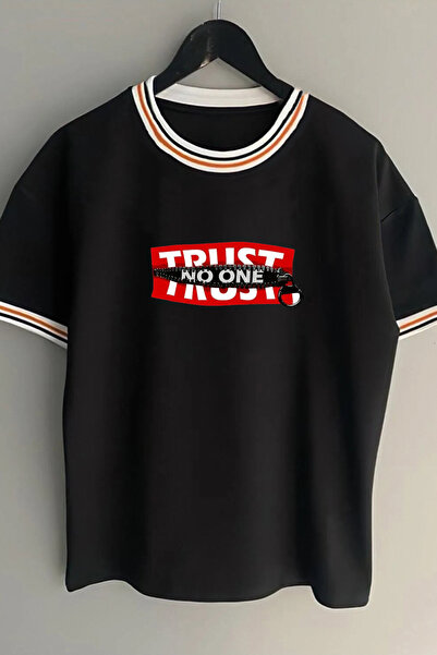 Vordevia Ne veruj nikome Tekst Štampano Unisex Nova sezona Oversize kroj Kalu...