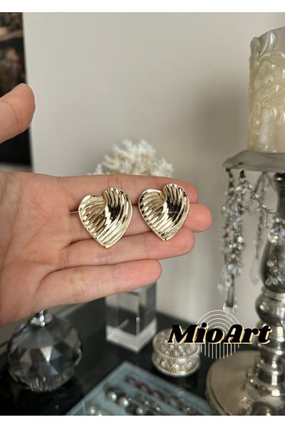MioArt Women's Elegant Heart Earrings