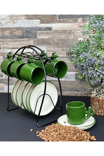 Metal Decoor Mall 6-Piece Cups and 6-Piece Plates Sitandi