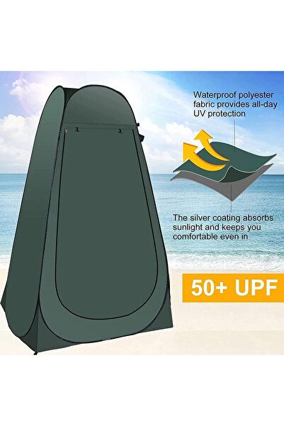 Silicon Valley Kamp Plaj Duş Wc Otomatik Giyinme Çadırı 120x120×190 Portatif ...