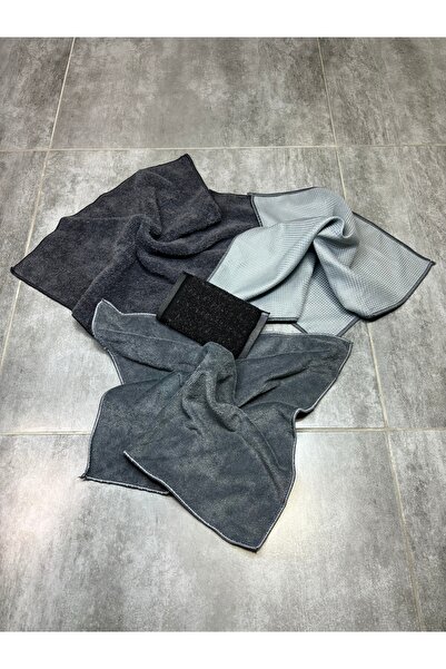 M.Y. TASO ( 4 قطع ) طقم تنظيف قماش زجاجي من الألياف الدقيقة، قماش المطبخ، قما...