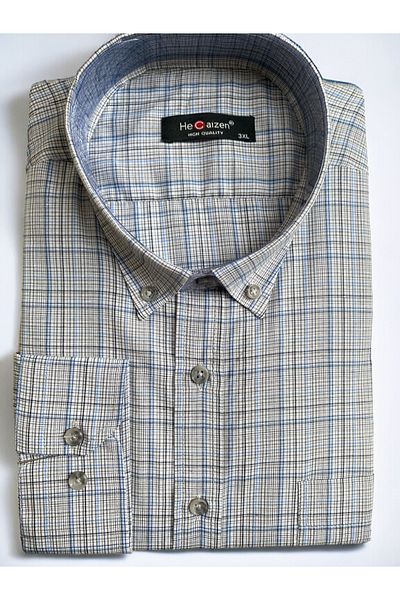 He Caizen Large Size Seasonal Classic Men's Shirt