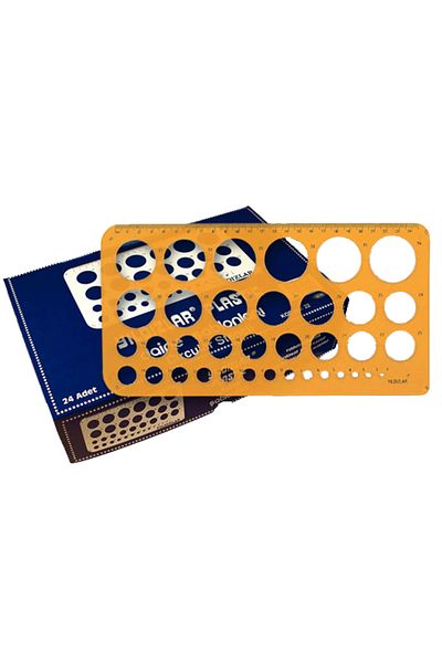 YILDIZLAR HOME Stars Circle Template Large 22--24 Pieces