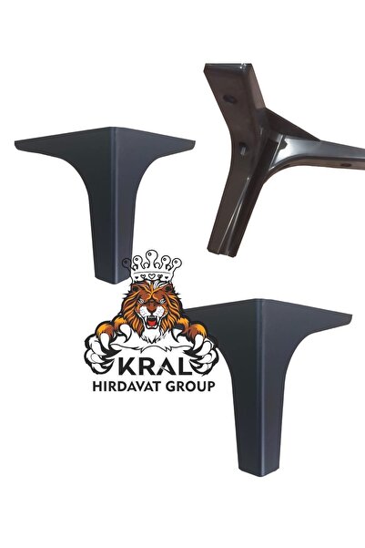 KRAL HIRDAVAT 4 komada nogu za nameštaj Paris 12 cm crna