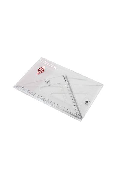 HATAS Set de unghiuri pentru student 45-60 grade Plastic 21 cm 0805-10 Pachet-10-pkt