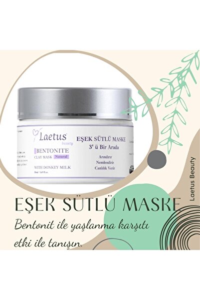 Laetus Beauty Bentonit Killi Eşek Sütlü Yüz Maskesi
