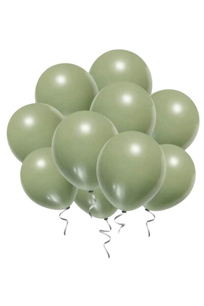 Partifabrik Sage Mold Green Balloon 10 Pack