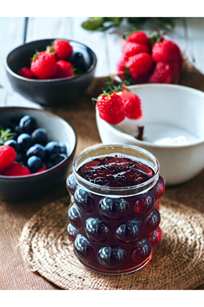 ELENOR Yumru Model Cam Bardak Kahve Sunum Bardağı