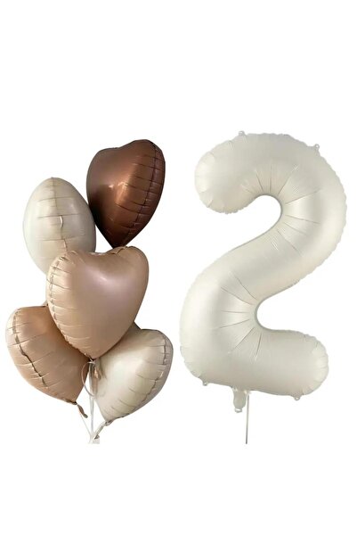 Partifabrik مجموعة بالونات ذات ألوان بنية قديمة عمرها عامين مكونة من 6 قطع