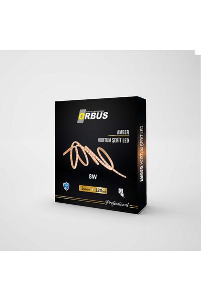 ORBUS Amber Hose Strip Led 8w 800 Lumen 220 Volt Plug - 5 Meters