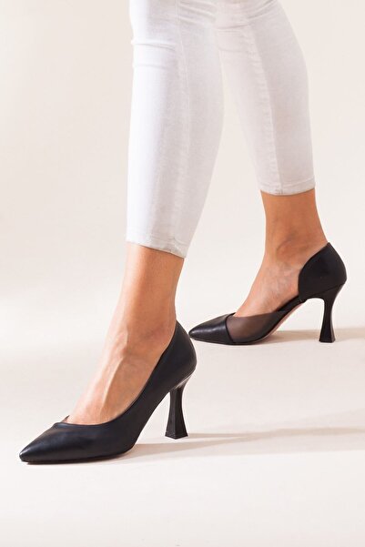 Adım Adım Жіночі чорні відкриті елегантні туфлі на підборах