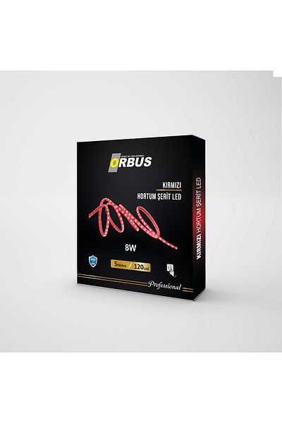 ORBUS Red Hose Strip Led 8w 800 Lumen 220 Volt Plug - 5 Meters