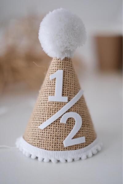 Partifabrik Yarım Yaş Jüt Kumaş Naturel Retro Şapka