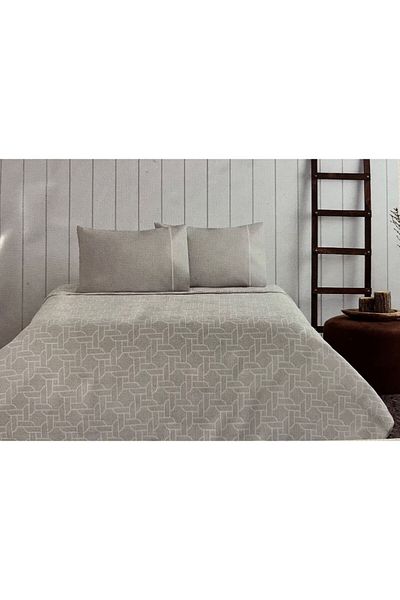 Taç CROWN JACQUARD DOUBLE PERSONAL PİKE SET CALLİE STONE