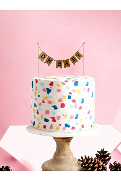 Partifabrik OH BABY Διακοσμητικό για Baby Shower από χαρτί κραφτ