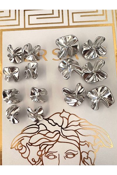 ODDA TASARIM ATÖLYESİ Kraş Design Model Silver Blazer Jacket Button Set