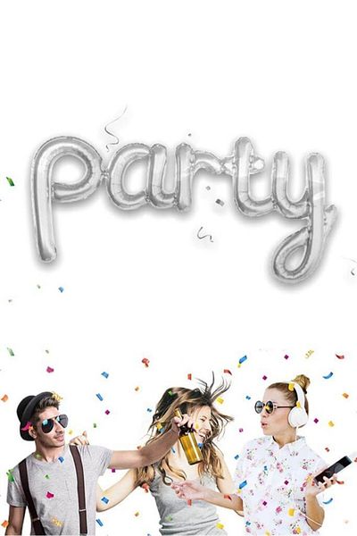 Partifabrik Party Handwritten Foil Balloon 103 Cm