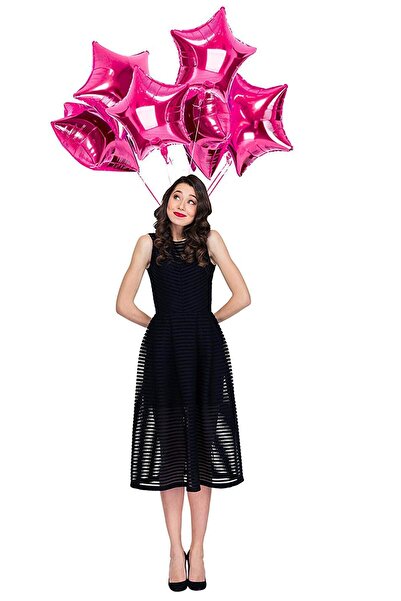 Partifabrik بالون فوشيا ستار فويل - 40 سم