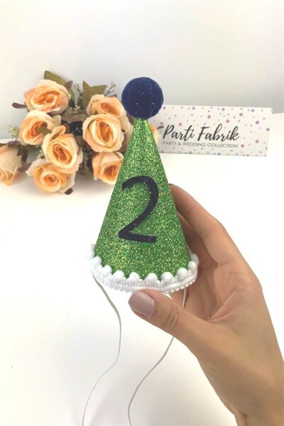 Partifabrik Καπέλο Mini Pompom Glitter Age 2