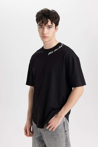 DeFacto Men's T-Shirt - C2135AX/BK81