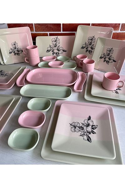 Keramika Colorful Flavors 30 Piece Breakfast Set