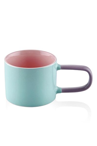 The Mia Rainbow Porcelain Mug Green 270 ml