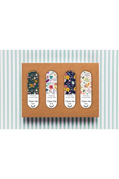 anka design Packing Sticker 7x2 40 Pieces (Open Me)