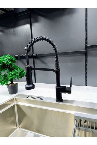FLEKO Spring Silver-Black 2 Function Outlet Battery for Kitchen