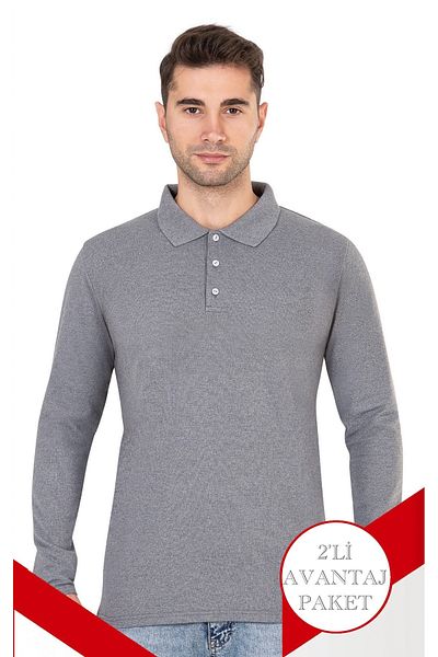 ByDon MEN'S POLO NECK T-SHIRT 2-PACK ADVANTAGE PACK