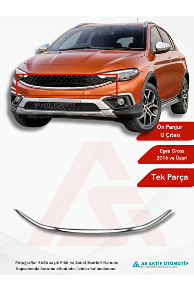 as aktif otomotiv oto krom aksesuarları Fiat Egea Sedan-Hb-Cross Ön Panjur U ...