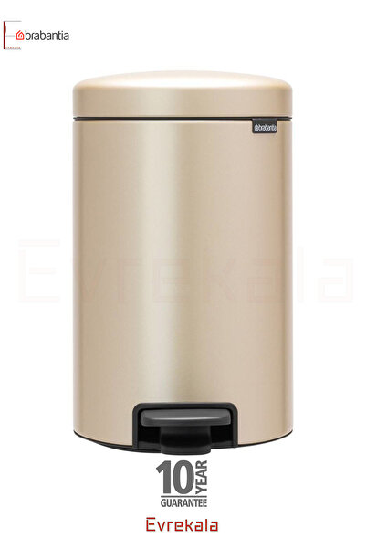 Brabantia Brabantia 12 Liter Medium Size Trash Can - Effective Evrekala - New Champagne