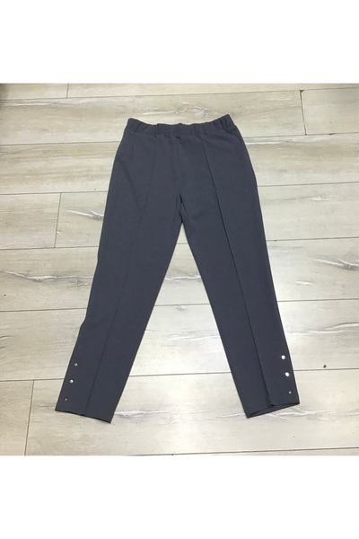 ECE GİYİM SCUBA YANLARDAN CEPLİ ÖNÜ DİKİŞLİ PAÇASI ÇAKMALI BELİ LASTİKLİ BÜYÜK BEDEN PANTOLON