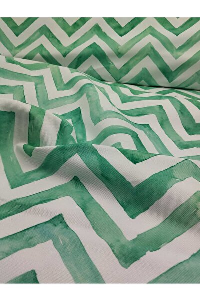 Bursa Kumaş Zikzak Desenli Duck Keteni