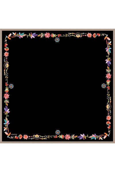 Armine Νέα σειρά Nostalgia Silk Twill Scarf 8064d-09
