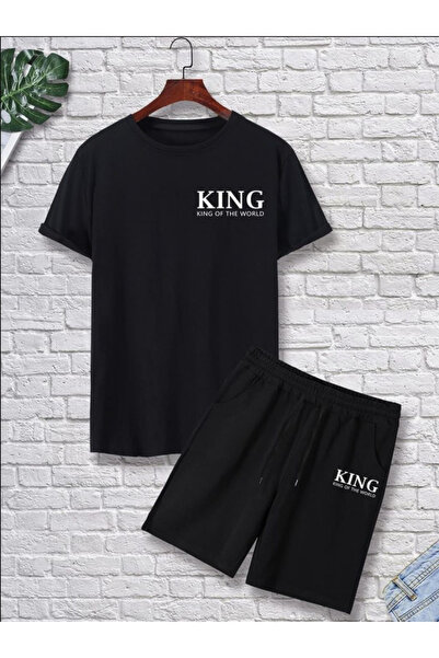 Stendhal Unisex Σετ με στάμπα King Written στο κάτω μέρος