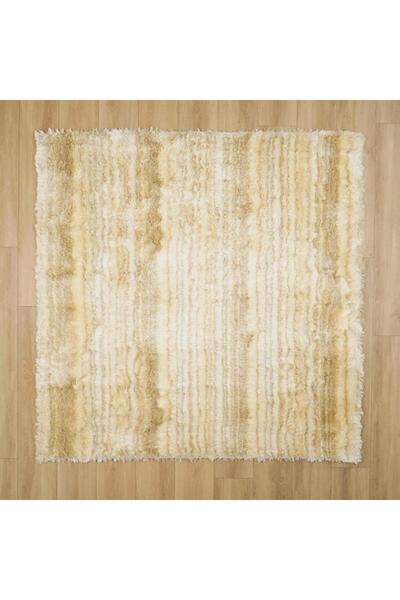 Halıcızade Shaggy Serisi Sade Desenli El Dokuma Halı-delhı Cream