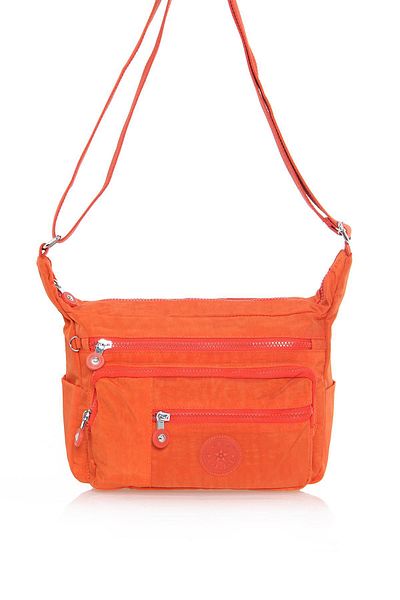 ÇÇS Ççs 3 Front Pockets Women's Shoulder and Crossbody Bag 16382-Orange 0096